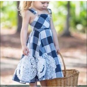 Dollcake Girls on film size 12 navy gingham dress
